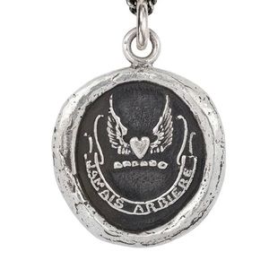 Pyrrha Silver Talisman Wax Seal Pendant
